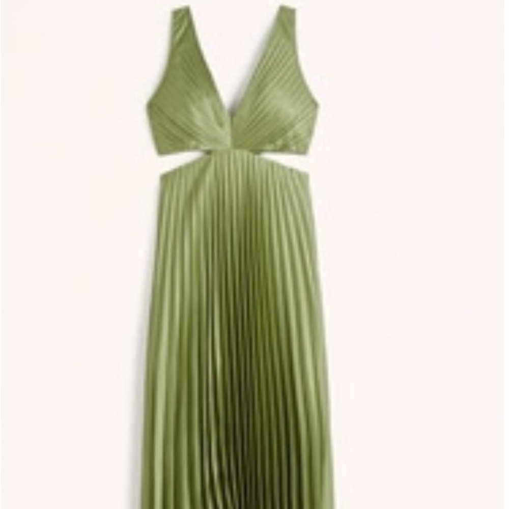Abercrombie & Fitch Giselle Pleated Cutout Maxi Dress *NWT*
